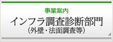 事業案内　インフラ調査診断部門（外壁・法面調査等）